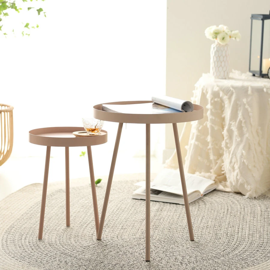 Round Knock Down Side Table for Flower or Leisure Time