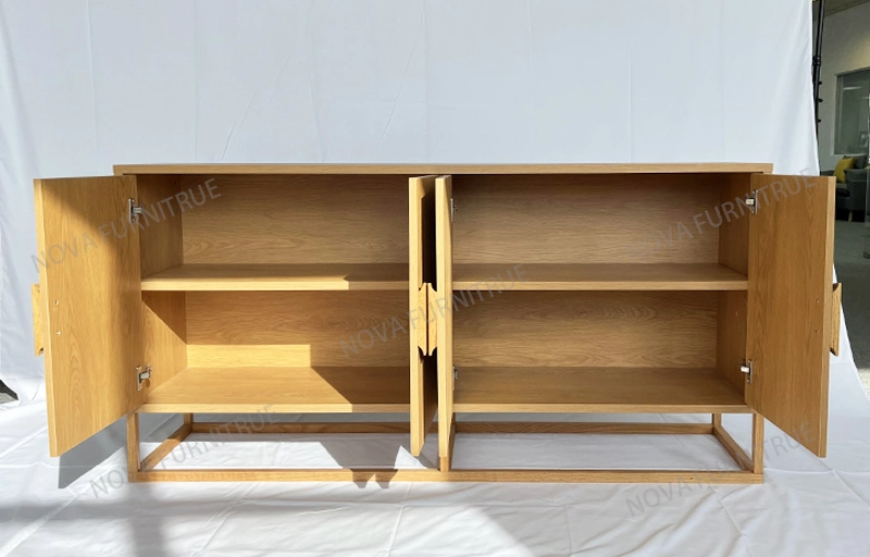Nova Oak Solid Wood Living Room Furniture Console Table Modern Entryway Cabinet Buffet Sideboard