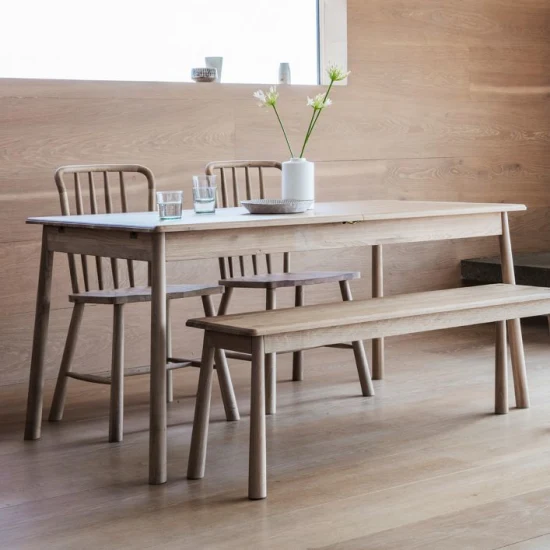 China Manufacturer Custom Nordic Oak Wood Console Dressing Table