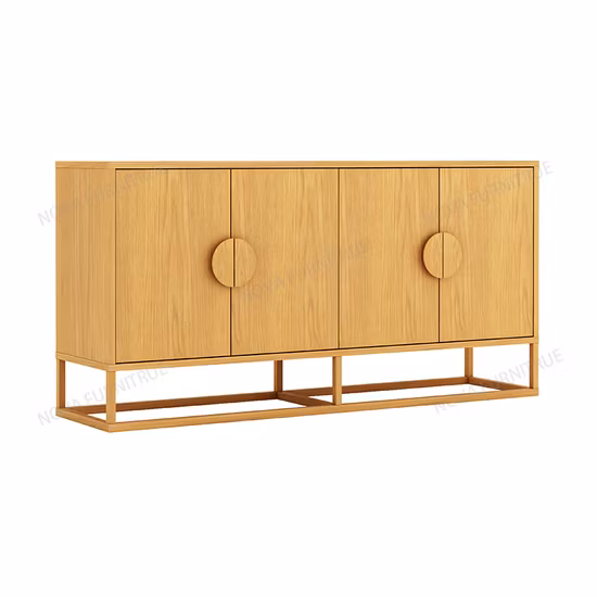 Nova Oak Solid Wood Living Room Furniture Console Table Modern Entryway Cabinet Buffet Sideboard